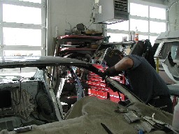 The doctor welds